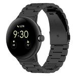 Correia de Relógio em Metal de Aço Inoxidável com Três Contas, Para Google Pixel Watch 4 / Watch 3 45mm, Para Google Pixel Watch 4 / 3 / 2 / 1 41mm