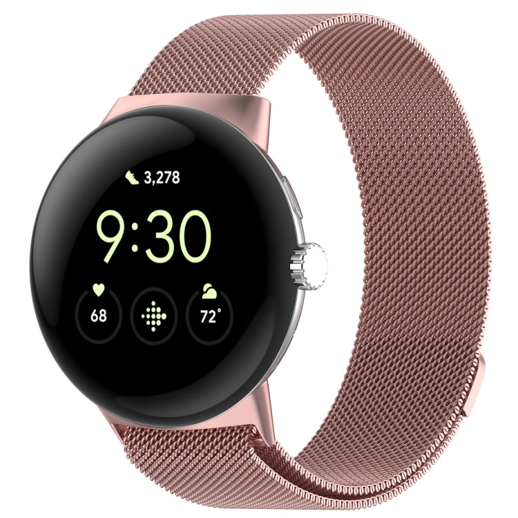 Pulseira de relógio magnética Milanese em metal, para Google Pixel Watch 4 / Watch 3 45mm, para Google Pixel Watch 4 / 3 / 2 / 1 41mm