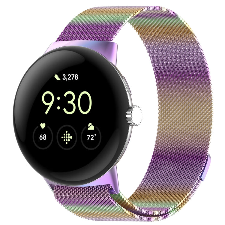 Pulseira de relógio magnética Milanese em metal, para Google Pixel Watch 4 / Watch 3 45mm, para Google Pixel Watch 4 / 3 / 2 / 1 41mm
