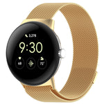 Pulseira de relógio magnética Milanese em metal, para Google Pixel Watch 4 / Watch 3 45mm, para Google Pixel Watch 4 / 3 / 2 / 1 41mm