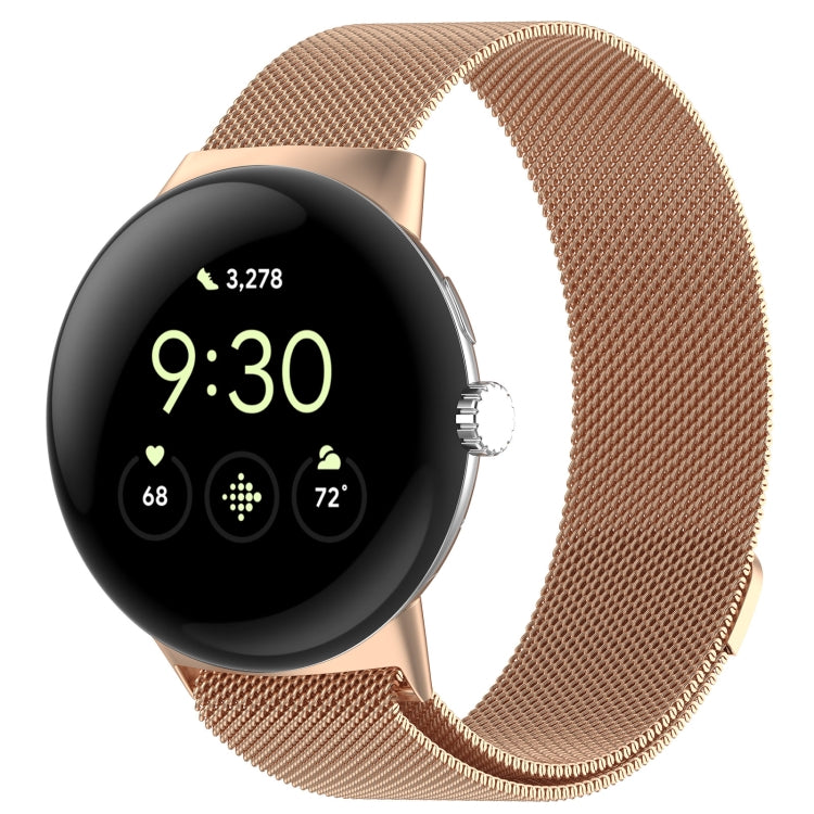 Pulseira de relógio magnética Milanese em metal, para Google Pixel Watch 4 / Watch 3 45mm, para Google Pixel Watch 4 / 3 / 2 / 1 41mm