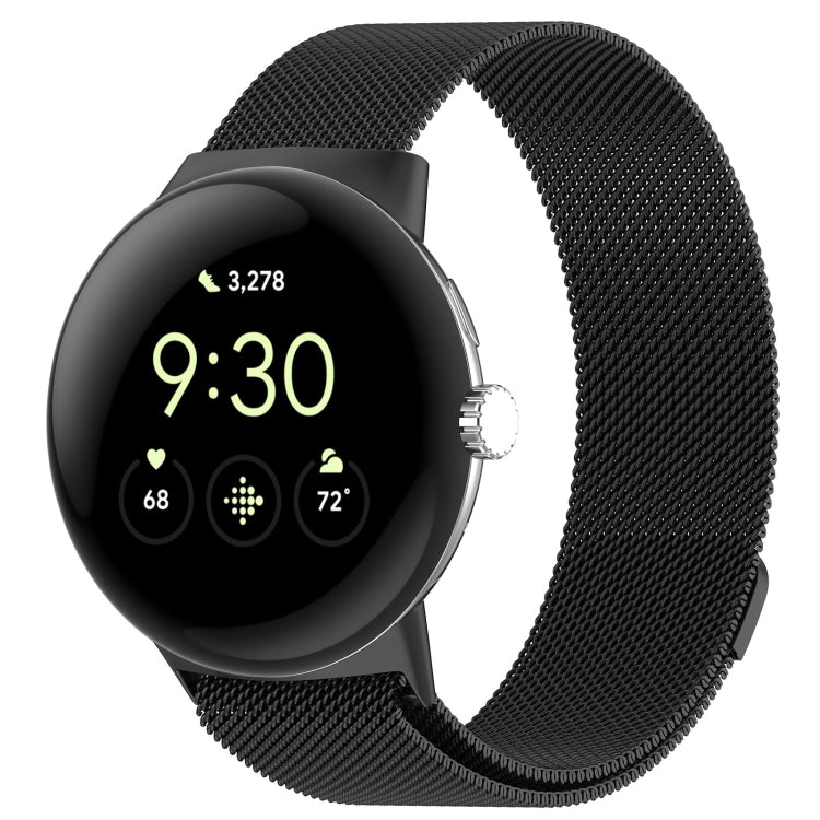 Pulseira de relógio magnética Milanese em metal, para Google Pixel Watch 4 / Watch 3 45mm, para Google Pixel Watch 4 / 3 / 2 / 1 41mm