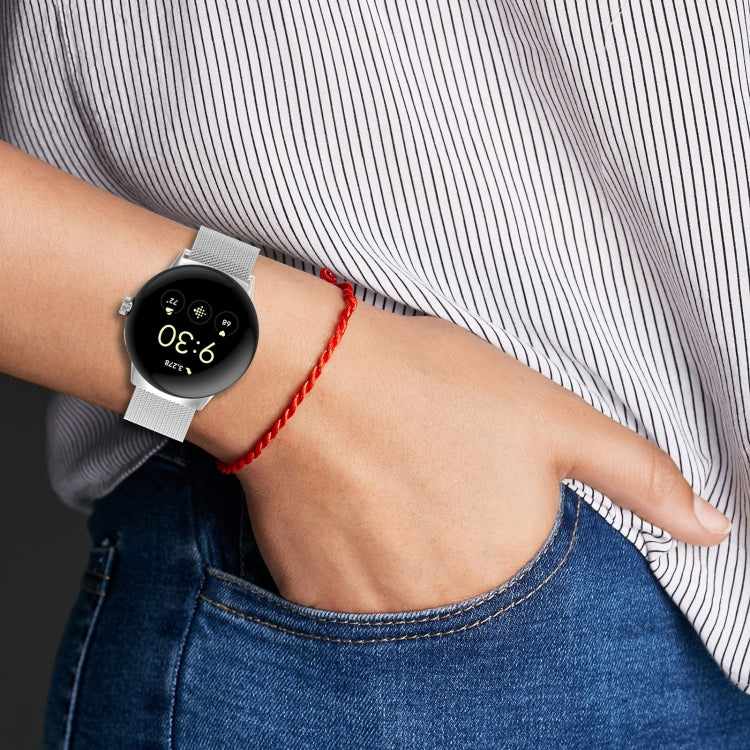 Pulseira de relógio magnética Milanese em metal, para Google Pixel Watch 4 / Watch 3 45mm, para Google Pixel Watch 4 / 3 / 2 / 1 41mm