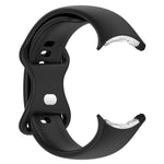 Solid Color Butterfly Buckle Silicone Watch Band, Size:L, For Google Pixel Watch 5 / 4 / 3 45mm