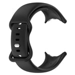 Solid Color Butterfly Buckle Silicone Watch Band, Size:L, For Google Pixel Watch 5 / 4 / 3 45mm