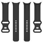 Solid Color Butterfly Buckle Silicone Watch Band, Size:L, For Google Pixel Watch 5 / 4 / 3 45mm