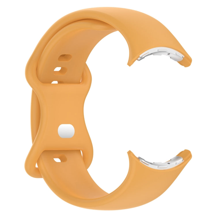 Correia de Relógio em Silicone com Fivela Borboleta de Cor Sólida, Tamanho:L, Para Google Pixel Watch 4 / Watch 3 45mm, Para Google Pixel Watch 4 / 3 / 2 / 1 41mm