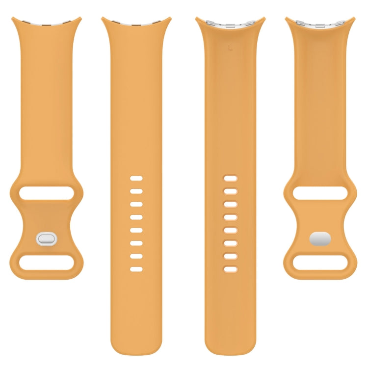 Correia de Relógio em Silicone com Fivela Borboleta de Cor Sólida, Tamanho:L, Para Google Pixel Watch 4 / Watch 3 45mm, Para Google Pixel Watch 4 / 3 / 2 / 1 41mm
