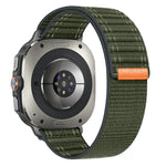 Para Samsung Galaxy Watch Ultra 47mm / Ultra 2025 Correia de Nylon com Textura Onda do Mar e Fecho de Gancho e Argola