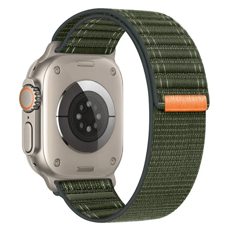 Sea Wave Nylon Hook and Loop Fastener Watch Band, For Apple Watch SE 2022 40mm, For Apple Watch SE 2022 44mm, For Apple Watch Series 7 41mm, For Apple Watch Series 7 45mm, For Apple Watch Series 6 40mm, For Apple Watch Series 6 44mm                    ...