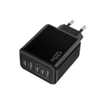 Carregador Multiporta 120W 3 PD Type-C Dual USB para Telemóveis, Ficha UE, Ficha UE