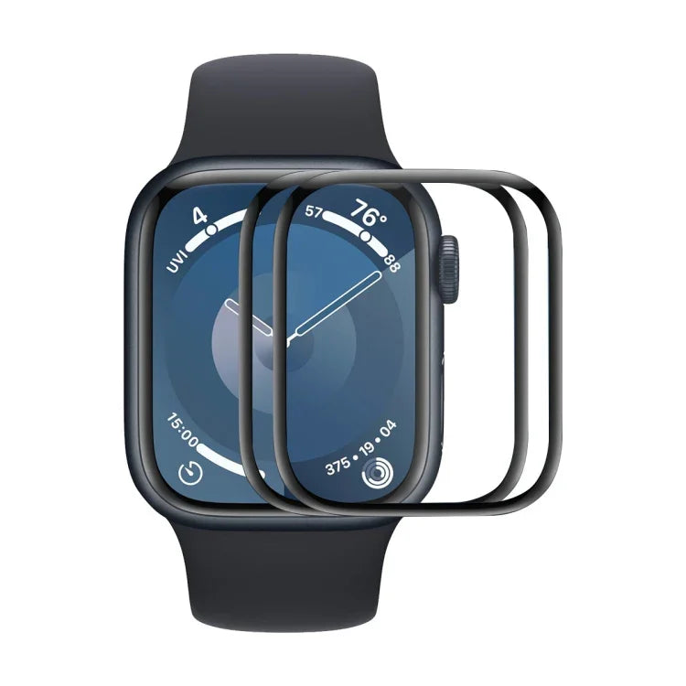 2pcs Filme de Ecrã ENKAY 3D de Cobertura Total com Borda Suave PC PMMA HD, Para Apple Watch Series 11 / 10 46mm, Para Apple Watch Series 11 / 10 42mm