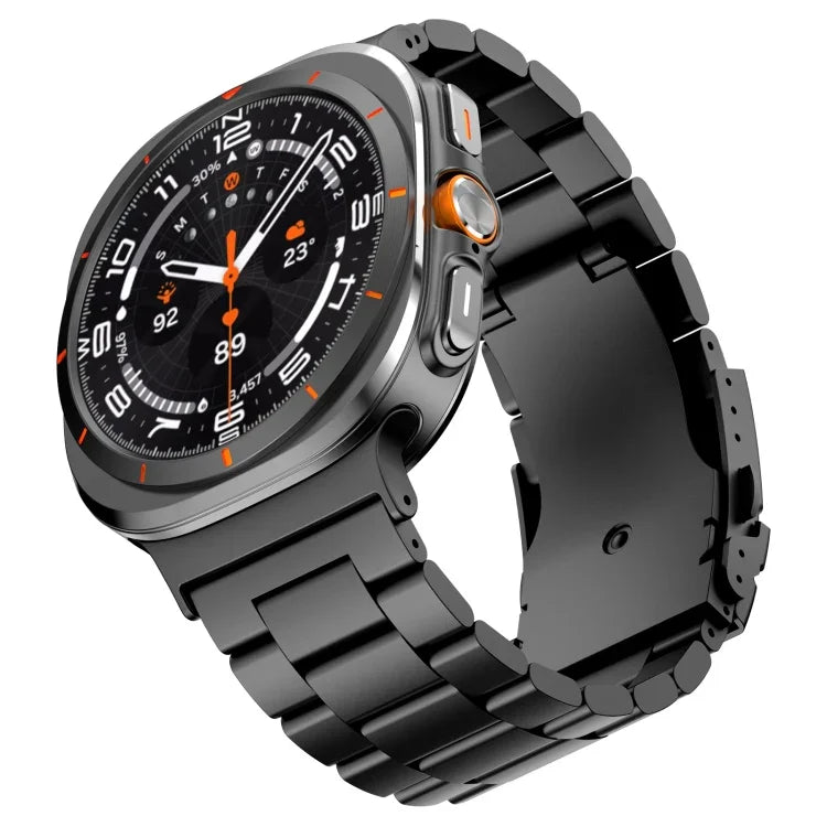 Correia de Relógio Metálica de Liga de Titânio com Três Contas para Samsung Galaxy Watch Ultra 47mm