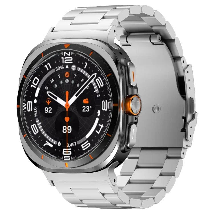 Correia de Relógio Metálica de Liga de Titânio com Três Contas para Samsung Galaxy Watch Ultra 47mm
