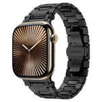 Pathfinder Stainless Steel Metal Watch Band, For Apple Watch Series 10 46mm, For Apple Watch SE 2023 44mm, For Apple Watch Ultra 2 49mm, For Apple Watch Series 9 45mm, For Apple Watch Ultra 49mm, For Apple Watch Series 8 45mm, For Apple Watch SE 2022 4...