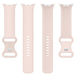 Correia de Silicone Cor Sólida com Fivela Borboleta, Tamanho: S, Para Google Pixel Watch 4 / Watch 3 45mm