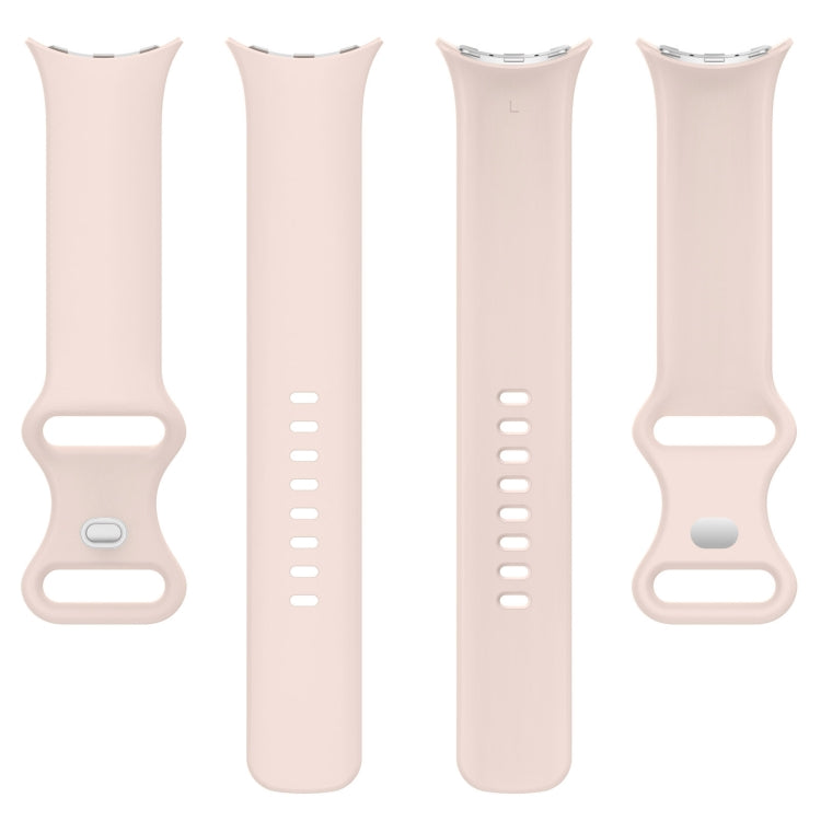 Correia de Silicone Cor Sólida com Fivela Borboleta, Tamanho: S, Para Google Pixel Watch 4 / Watch 3 45mm