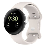 Solid Color Butterfly Buckle Silicone Watch Band, Size: S, Size: S