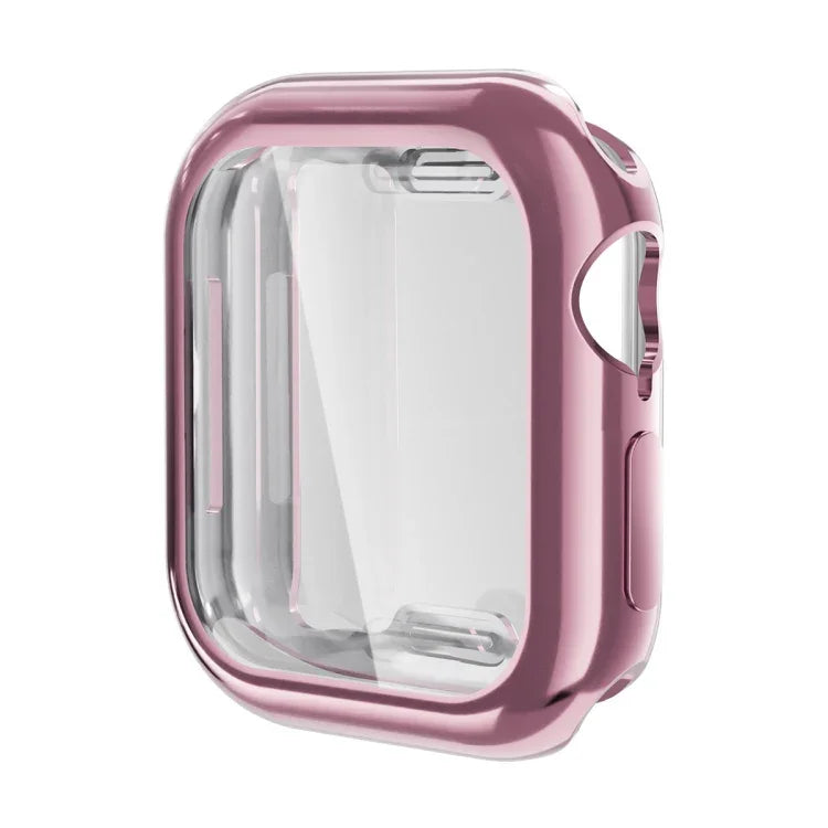 Capa Suave em TPU Electroplated ENKAY Hat-Prince com Filme de Ecrã, Para Apple Watch Series 11 / 10 46mm, Para Apple Watch Series 11 / 10 42mm