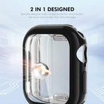 Capa Suave em TPU Electroplated ENKAY Hat-Prince com Filme de Ecrã, Para Apple Watch Series 11 / 10 46mm, Para Apple Watch Series 11 / 10 42mm
