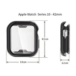 Capa Suave em TPU Electroplated ENKAY Hat-Prince com Filme de Ecrã, Para Apple Watch Series 11 / 10 46mm, Para Apple Watch Series 11 / 10 42mm
