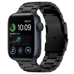 Three Beads Titanium Alloy Metal Watch Band, For Apple Watch Series 10 46mm, For Apple Watch Series 10 42mm, For Apple Watch SE 2023 44mm, For Apple Watch SE 2023 40mm, For Apple Watch Ultra 2 49mm, For Apple Watch Series 9 45mm                        ...