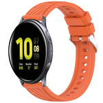 Stripe Texture Silicone 20mm Watch Band, For Samsung Galaxy Watch Active2 44mm, For Samsung Galaxy Watch Active2 40mm