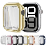 Capa de Relógio em TPU Electroplated de Cobertura Total, Para Apple Watch Series 11 / 10 46mm, Para Apple Watch Series 11 / 10 42mm
