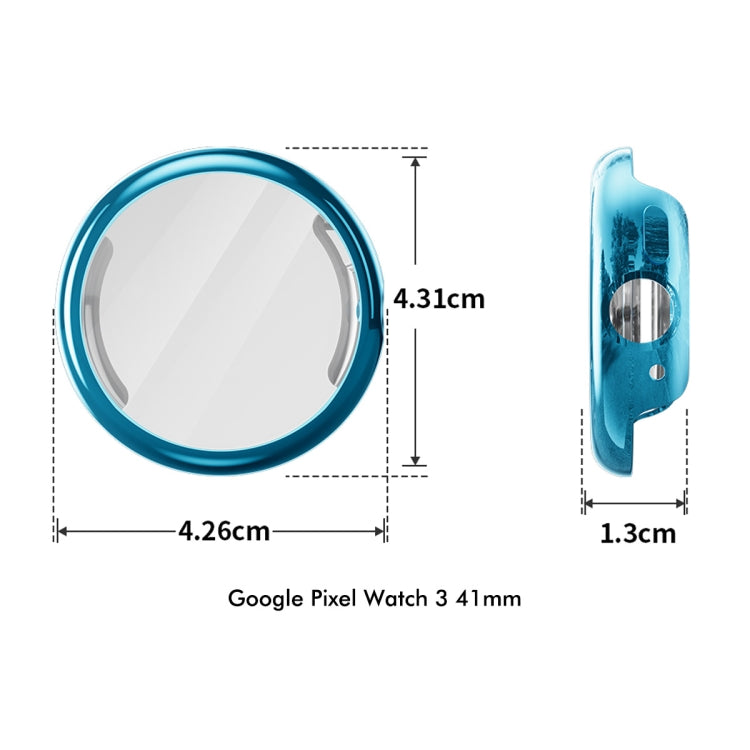 Capa de TPU macio eletroplada ENKAY Hat-Prince com cobertura total e proteção de ecrã, para Google Pixel Watch 3 41mm