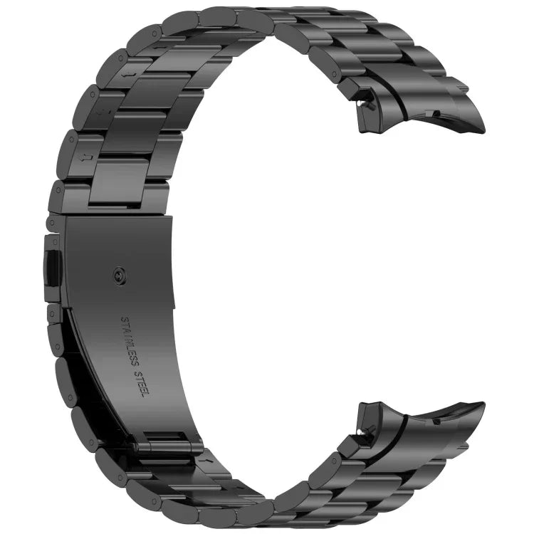 Three Beads Button Quick Release Metal Watch Band, For Samsung Galaxy Watch FE 40mm, For Samsung Galaxy Watch 7 40 / 44mm, For Samsung Galaxy Watch 6 Classic 43 / 47mm, For Samsung Galaxy Watch 6  40 / 44mm, For Samsung Galaxy Watch 5 40 / 44mm        ...