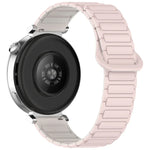 Dual Color Magnetic Buckle Silicone Watch Band, For Samsung Galaxy Watch 7 40 / 44mm