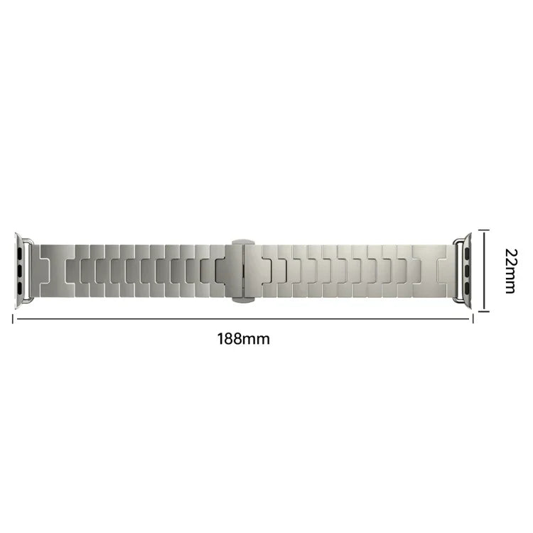 Pulseira de Relógio em Liga de Titânio, Para Apple Watch 46mm / 49mm / 45mm / 44mm, Para Apple Watch 42mm / 41mm / 40mm / 38mm