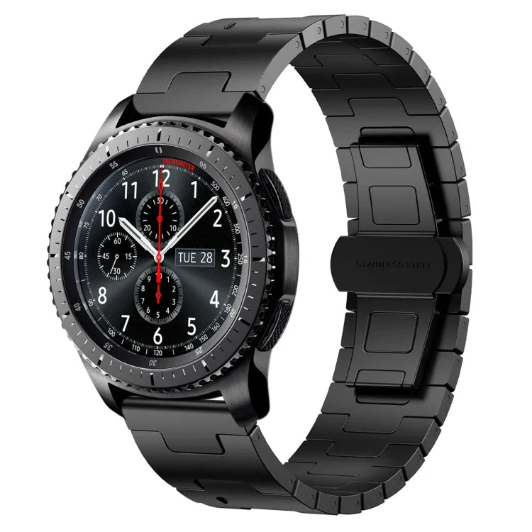 Pulseira de Relógio em Metal de Liga de Titânio 22mm, Para Samsung Galaxy Gear S3 Frontier, Para Samsung Galaxy Watch 3 45mm, Para Samsung Galaxy Gear S3 Classic, Para Samsung Galaxy Watch 46mm