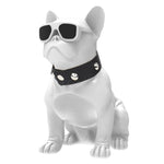 Coluna Bluetooth Estéreo CH-M10 Bulldog, Suporta Cartão TF / Disco U / FM, Branco