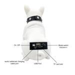 Coluna Bluetooth Estéreo CH-M10 Bulldog, Suporta Cartão TF / Disco U / FM, Branco