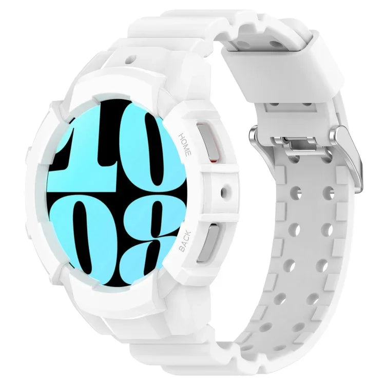 Conjunto de Pulseira de Relógio em Silicone Armor com Caixa de Relógio, Para Samsung Galaxy Watch 7 44mm, Para Samsung Galaxy Watch 7 40mm