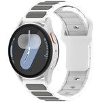 Pulseira de Relógio em Silicone em Forma de I Bicolor, Para Samsung Galaxy Watch 20mm, Para Samsung Galaxy Watch 22mm
