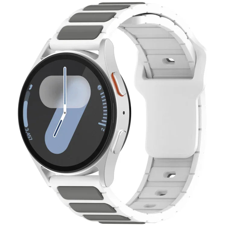 Pulseira de Relógio em Silicone em Forma de I Bicolor, Para Samsung Galaxy Watch 20mm, Para Samsung Galaxy Watch 22mm