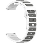Pulseira de Relógio em Silicone em Forma de I Bicolor, Para Samsung Galaxy Watch 20mm, Para Samsung Galaxy Watch 22mm