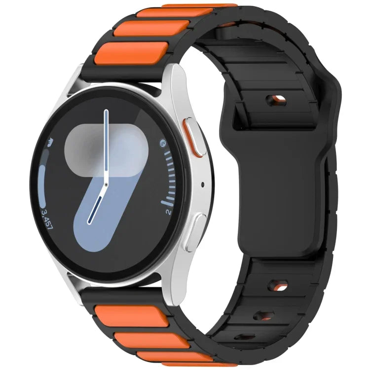 Pulseira de Relógio em Silicone em Forma de I Bicolor, Para Samsung Galaxy Watch 20mm, Para Samsung Galaxy Watch 22mm