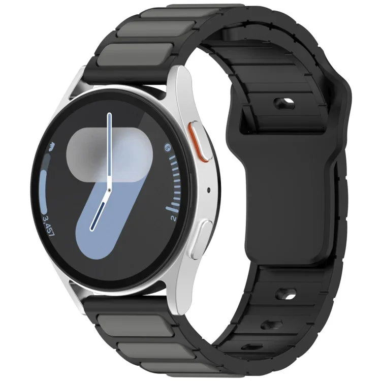 Pulseira de Relógio em Silicone em Forma de I Bicolor, Para Samsung Galaxy Watch 20mm, Para Samsung Galaxy Watch 22mm