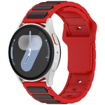 Pulseira de Relógio em Silicone em Forma de I Bicolor, Para Samsung Galaxy Watch 20mm, Para Samsung Galaxy Watch 22mm