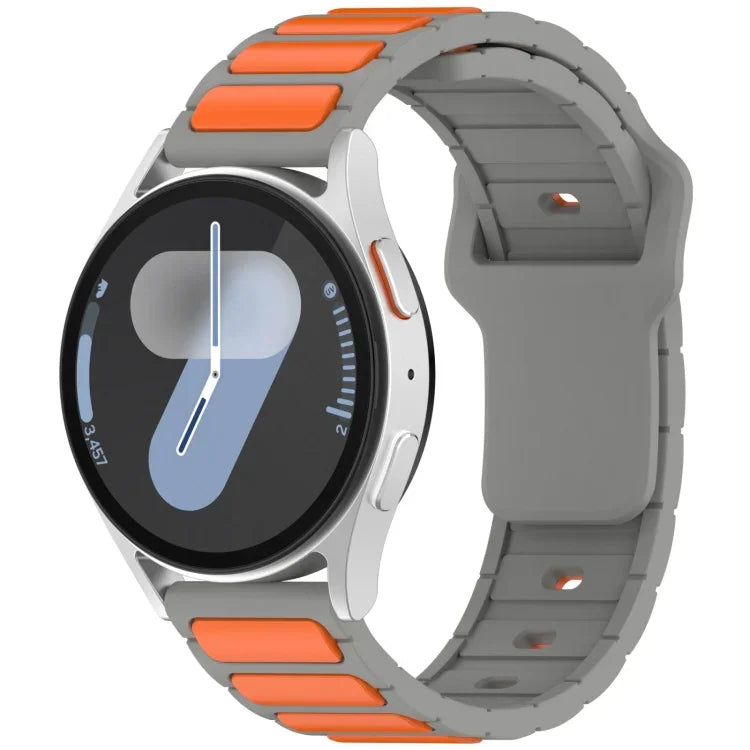 Pulseira de Relógio em Silicone em Forma de I Bicolor, Para Samsung Galaxy Watch 20mm, Para Samsung Galaxy Watch 22mm