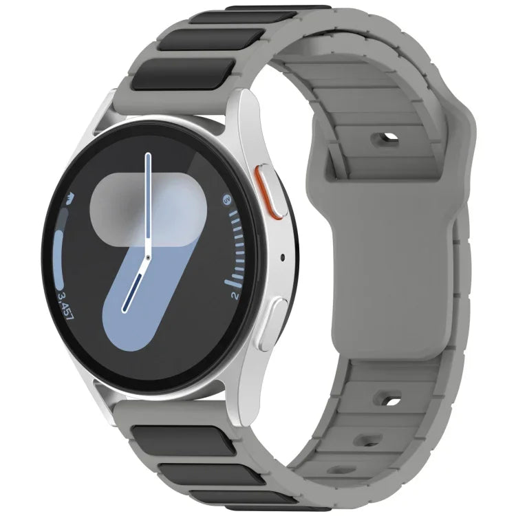 Pulseira de Relógio em Silicone em Forma de I Bicolor, Para Samsung Galaxy Watch 20mm, Para Samsung Galaxy Watch 22mm