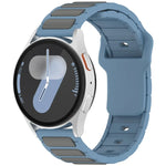 Pulseira de Relógio em Silicone em Forma de I Bicolor, Para Samsung Galaxy Watch 20mm, Para Samsung Galaxy Watch 22mm