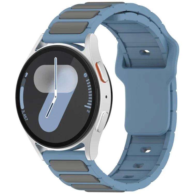 Pulseira de Relógio em Silicone em Forma de I Bicolor, Para Samsung Galaxy Watch 20mm, Para Samsung Galaxy Watch 22mm