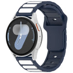 Pulseira de Relógio em Silicone em Forma de I Bicolor, Para Samsung Galaxy Watch 20mm, Para Samsung Galaxy Watch 22mm