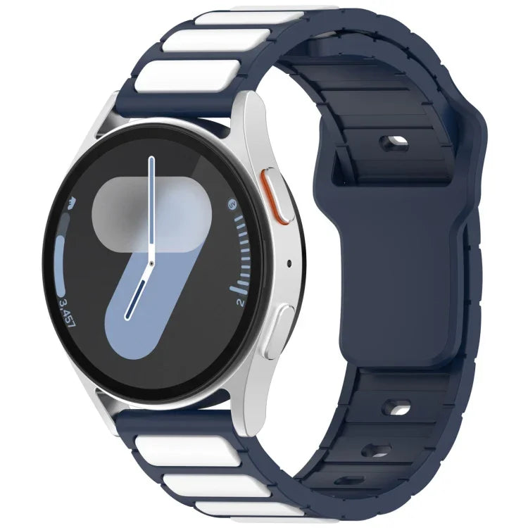Pulseira de Relógio em Silicone em Forma de I Bicolor, Para Samsung Galaxy Watch 20mm, Para Samsung Galaxy Watch 22mm