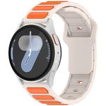 Pulseira de Relógio em Silicone em Forma de I Bicolor, Para Samsung Galaxy Watch 20mm, Para Samsung Galaxy Watch 22mm