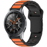 Pulseira de Relógio em Silicone em Forma de I Bicolor, Para Samsung Galaxy Watch 20mm, Para Samsung Galaxy Watch 22mm